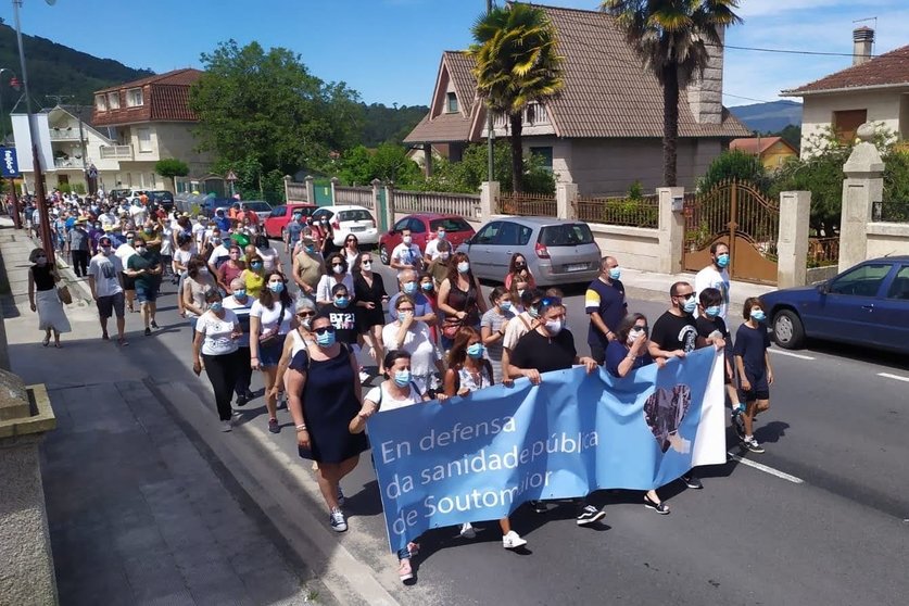 Manifestación pola sanidade pública