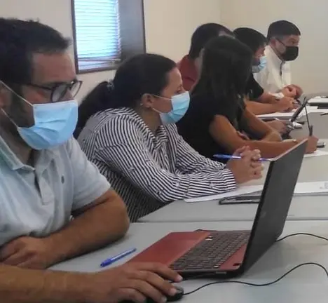 Os concelleiros do BNG durante o pleno
